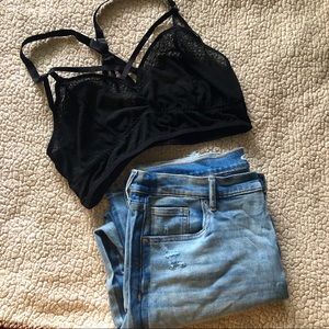 TORRID size 1 strappy sheer bralette
